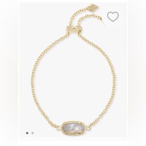 Kendra Scott rose gold druzy Elaina adjustable chain bracelet